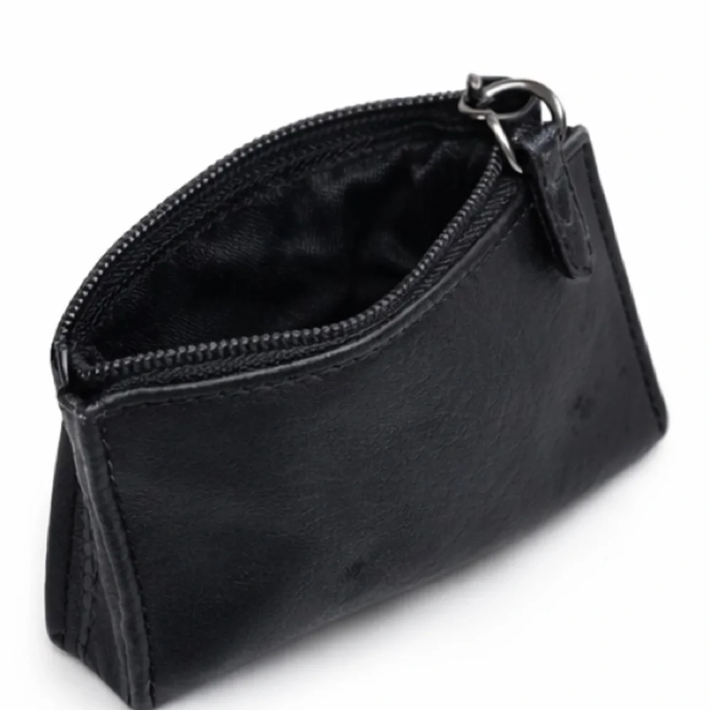 Brighton Black Leather Heart ID Zip Coin Wallet